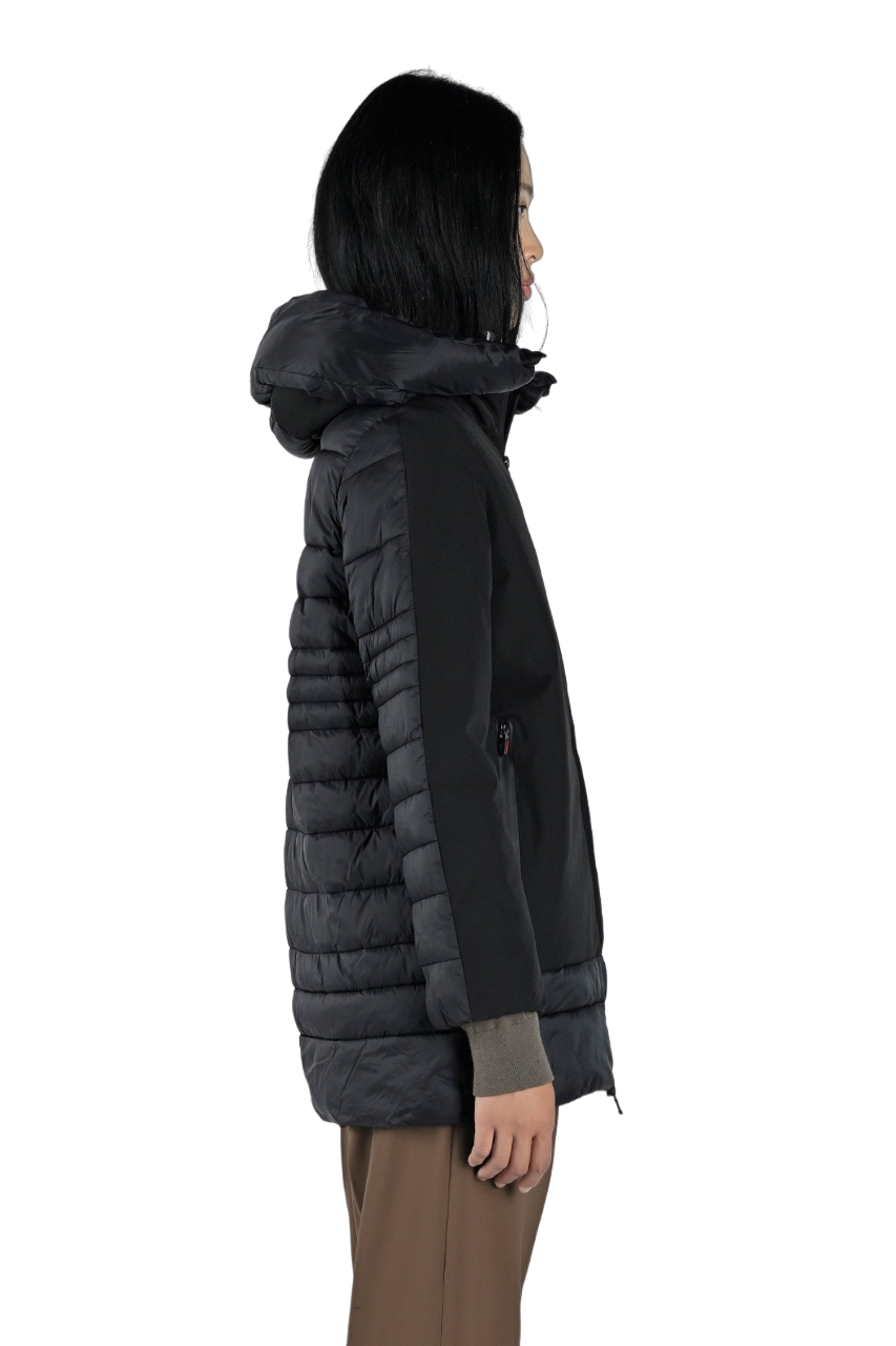 Canadian Giacca lunga da donna con cappuccio Alma CN.G223368W nero