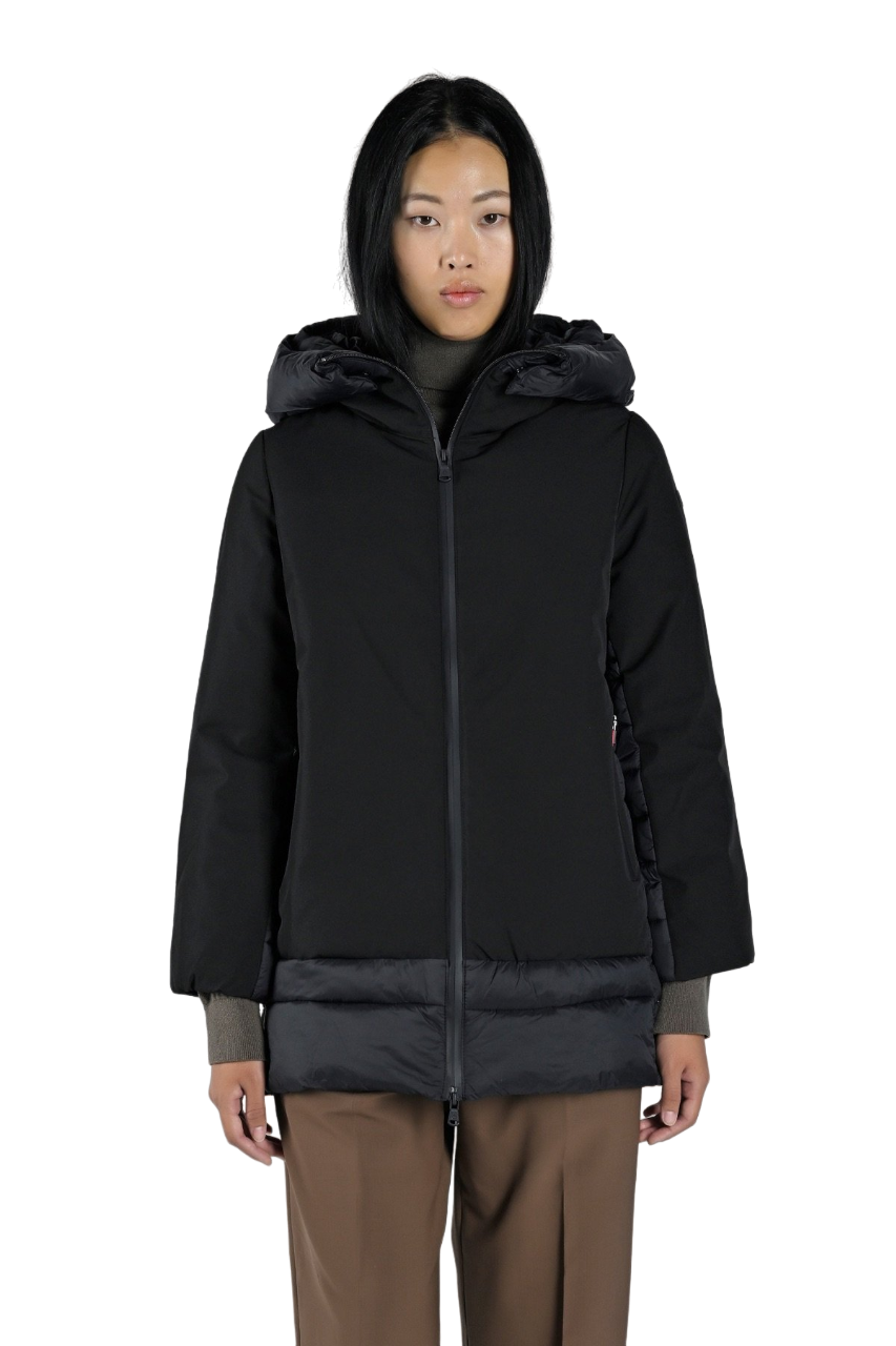 Canadian Giacca lunga da donna con cappuccio Alma CN.G223368W nero