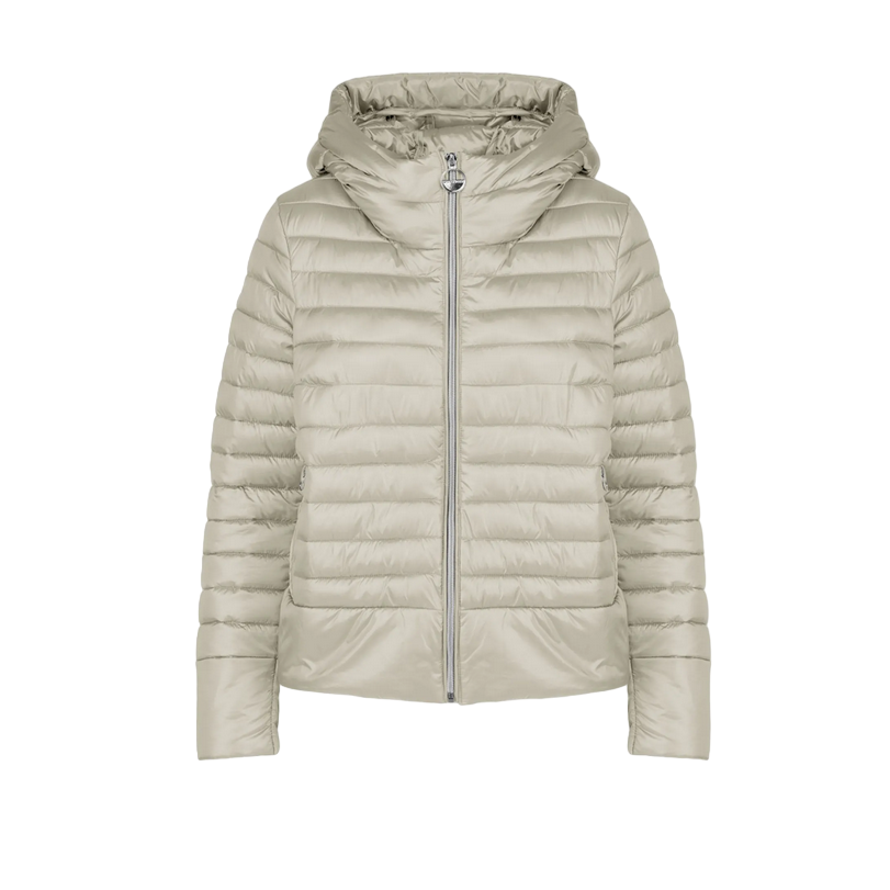 Censured giubbino trapuntato leggero da donna con cappuccio JWC182TNTT4 02 beige