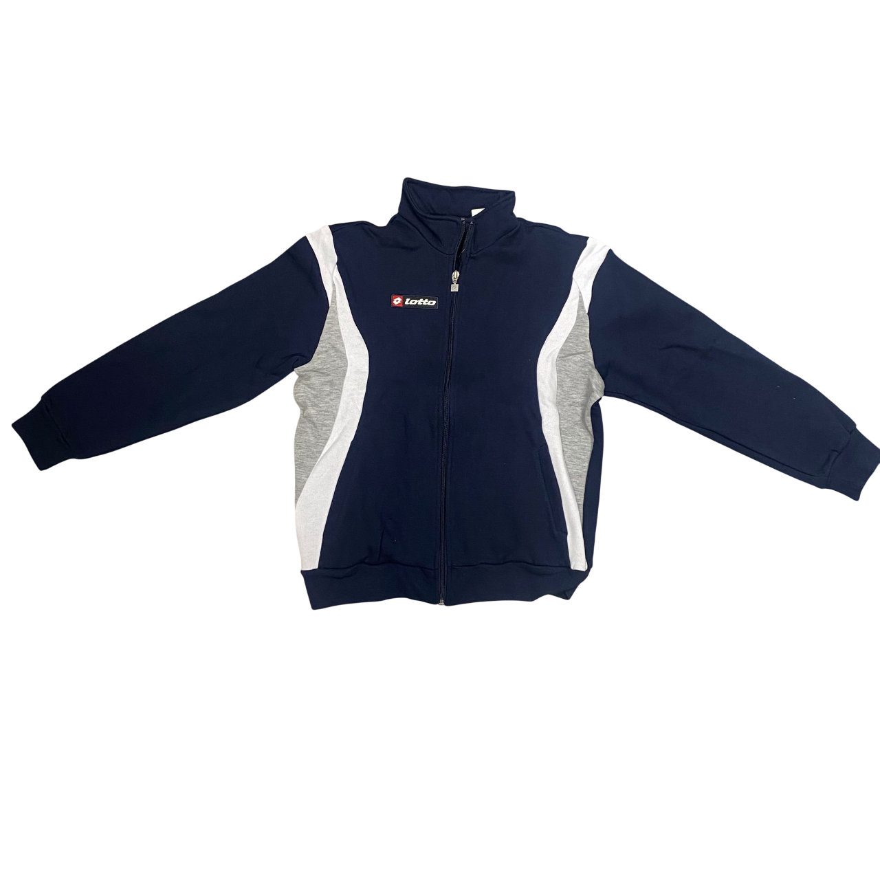 Dettaglio cerniera giacca tuta Lotto Junior Star M5246 Blu