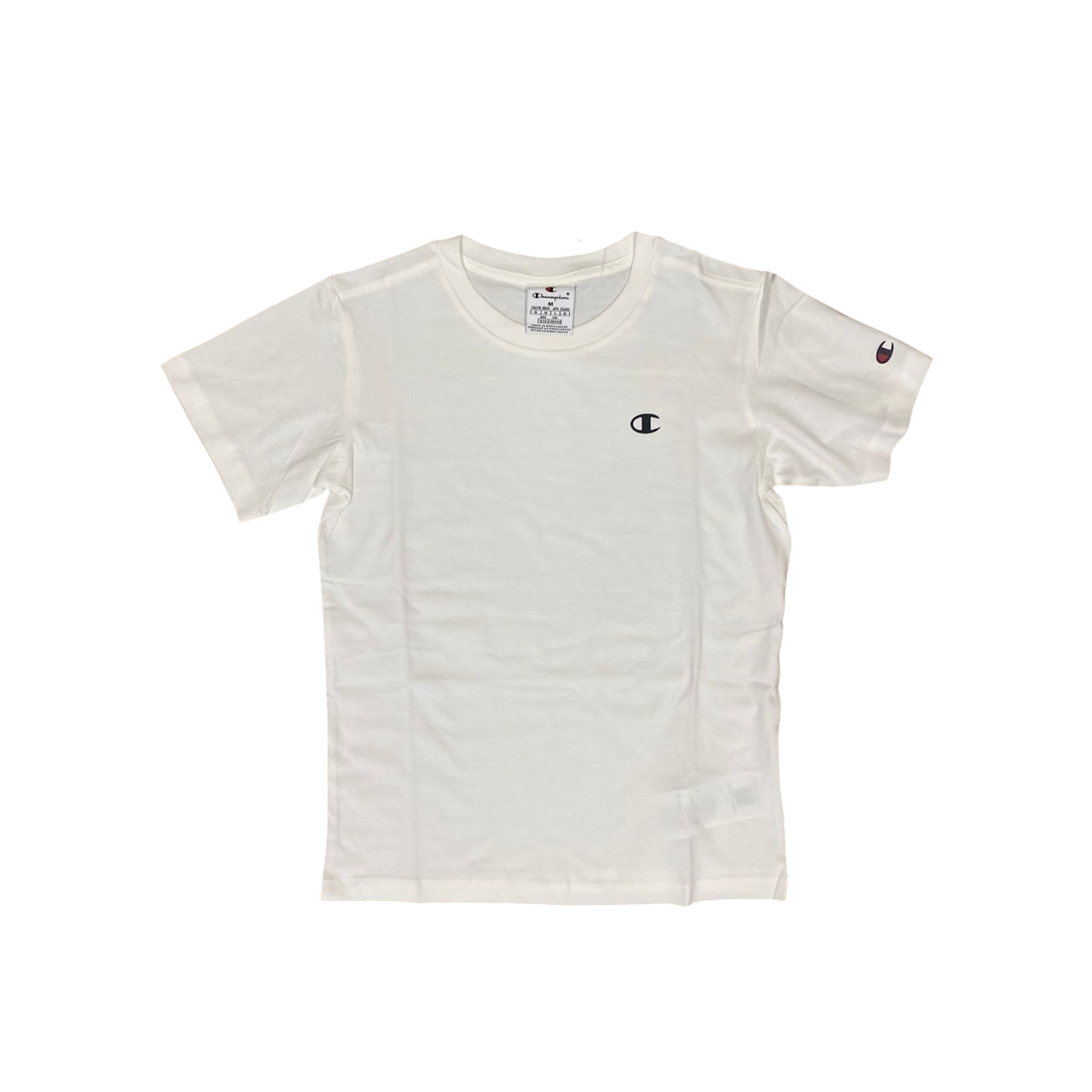 Champion 2 magliette girocollo manica corta junior 306581 WW001 bianco-nero