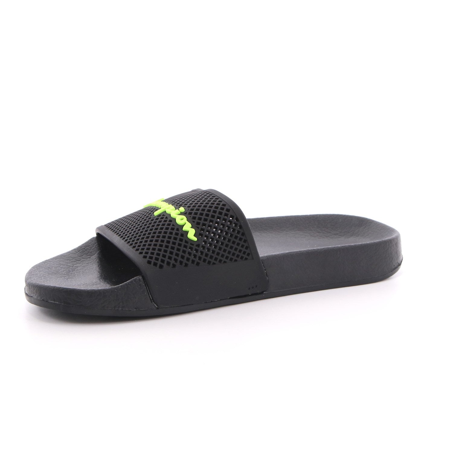 Champion Ciabatta Slide Daytona Boy PS S31858 KK006 NBK black-lime