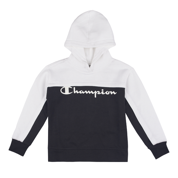 Champion Felpa con cappuccio da bambino 403947 bianco nero