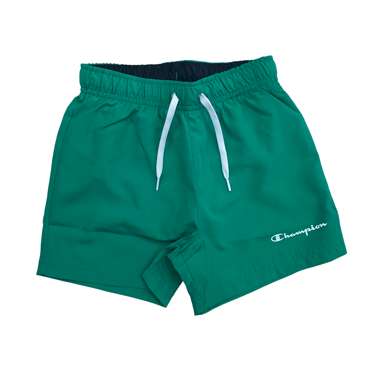 Set skate Champion per ragazzi modello 307063 WW001 bianco e verde, completino junior originale - pantaloncino