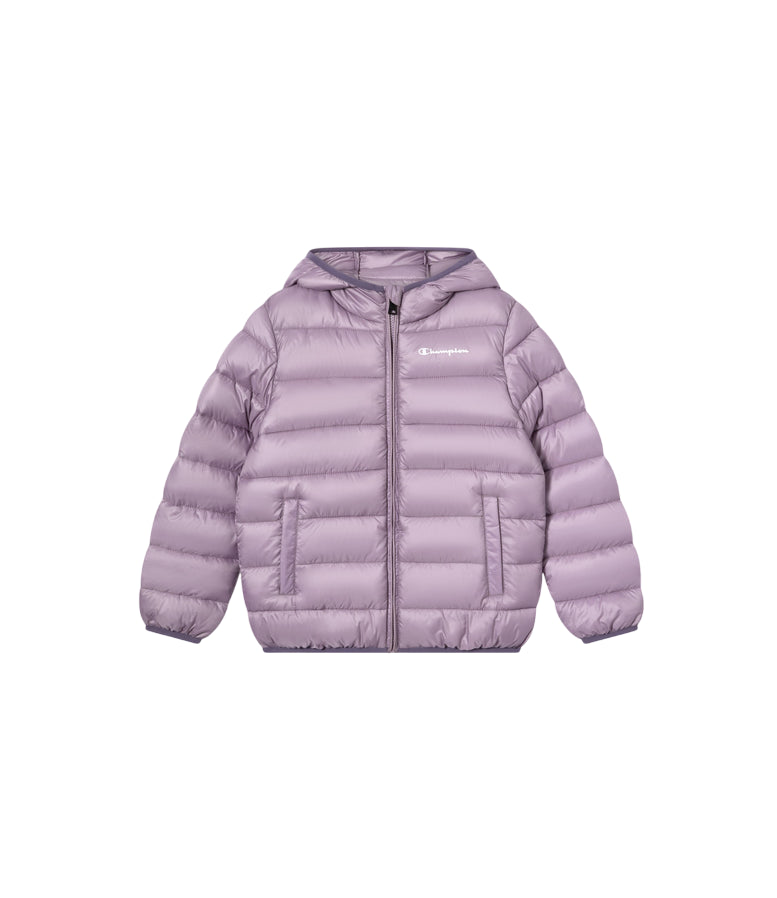 Champion Giacca Bambino Cappuccio 307222 VS100 Malva – imbottita, idrorepellente, comfort, stile