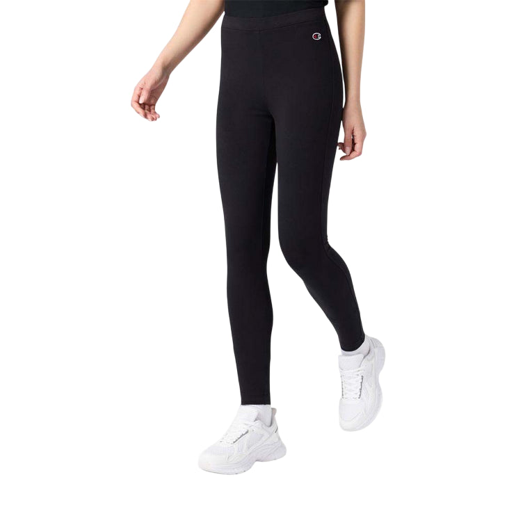 Champion Leggings Donna 118330 KK001 Nero - Leggings Cotone Lycra Comfort e Vestibilità Perfetta
