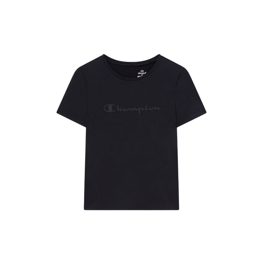 Champion T-shirt donna girocollo Stretch Nera 118393_KK001