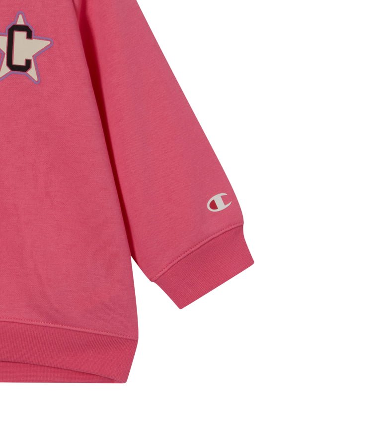 Champion Tuta Bambina 405234 PS209 Rosa – pantaloni zampa, comfort, stile sportivo - ettaglio