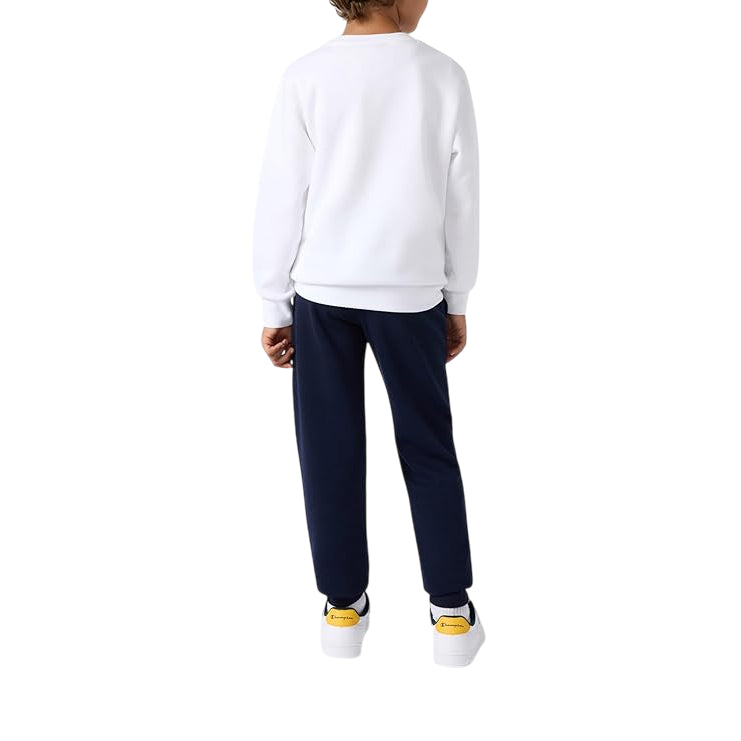 Champion Tuta Girocollo Ragazza 307263 WW001 Bianco - Cotone Morbido e Comfort Assoluto - retro