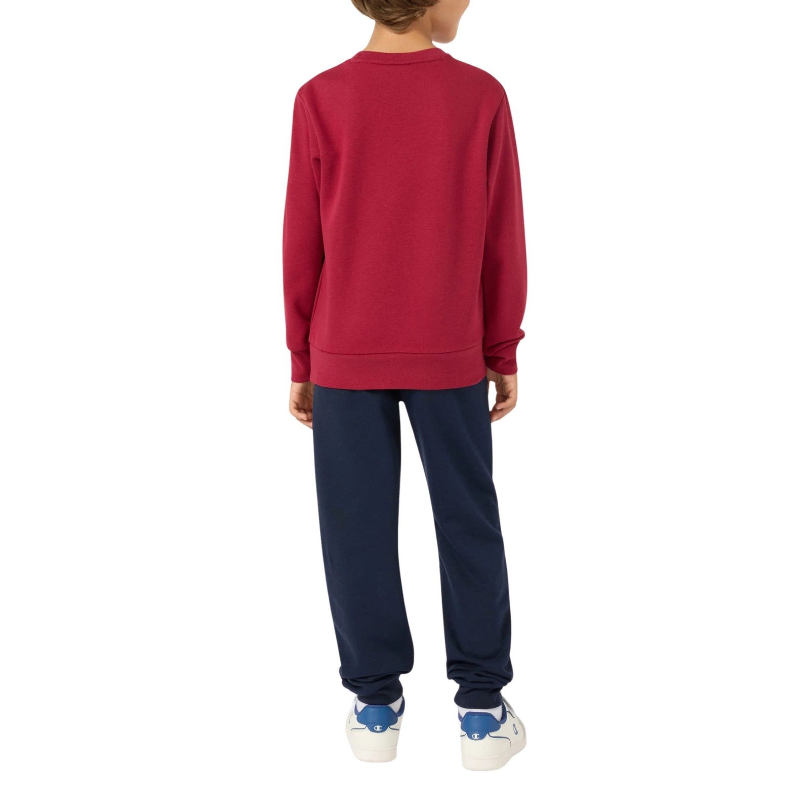 Champion Tuta Junior Felpa Girocollo 307263 RS525 Rubino-Nero - Comfort e Stile per Bambini Attivi retro