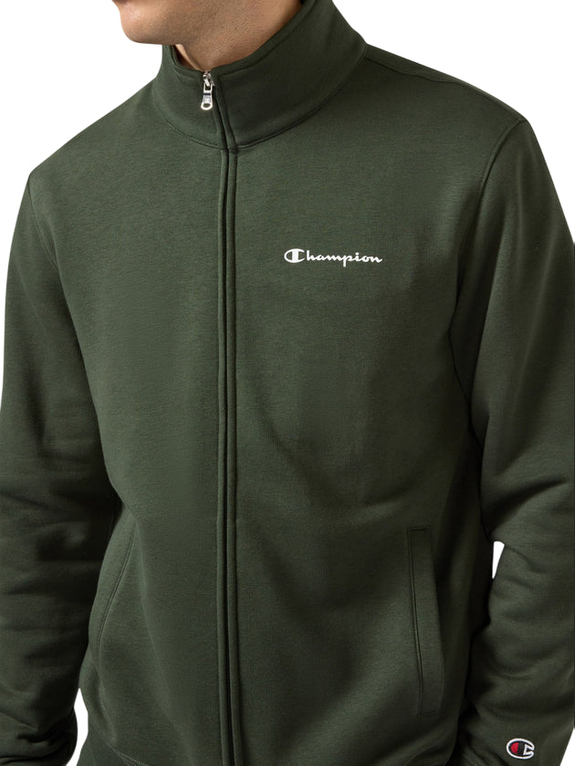 Champion Tuta Uomo 221786 GS586 Verde-Nero – cotone felpato, comfort, stile sportivo - felpa