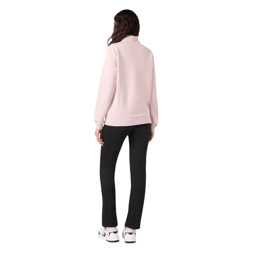 Champion tuta donna full zip 118289 PS208 rosa-nero - completo sportivo elasticizzato comfort e stile - retro