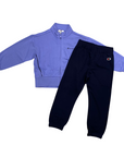 Champion tuta sportiva da bambina con cerniera intera 405140 VS097 violetto-blu