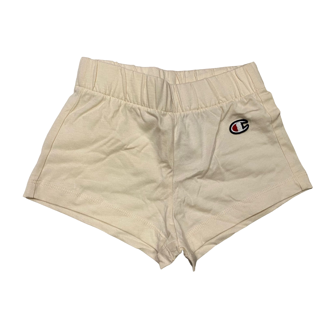 Champion completino da ragazza magletta e pantaloncino 404966 bianco crema