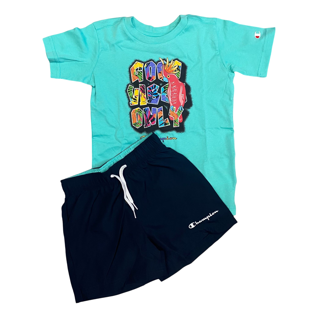 Champion completo da ragazzo maglietta manica corta e pantaloncino Box Sportiamo