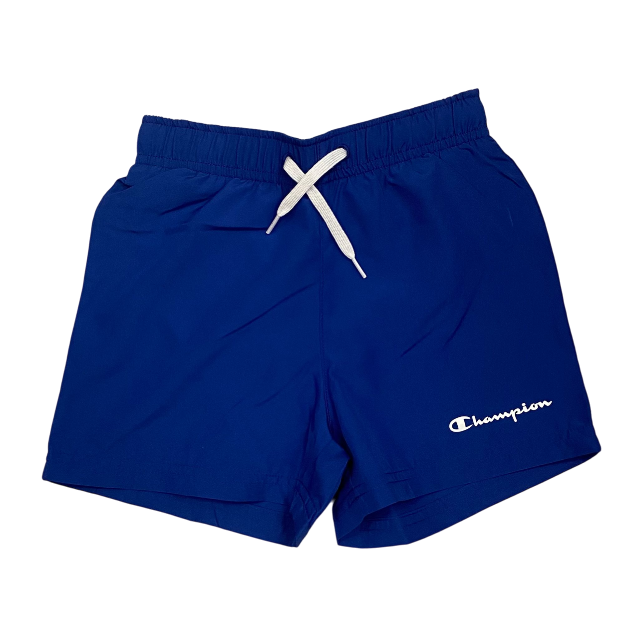 Champion completo da ragazzo maglietta manica corta e pantaloncino Boxer mare 306792 WW001 bianco-bluette