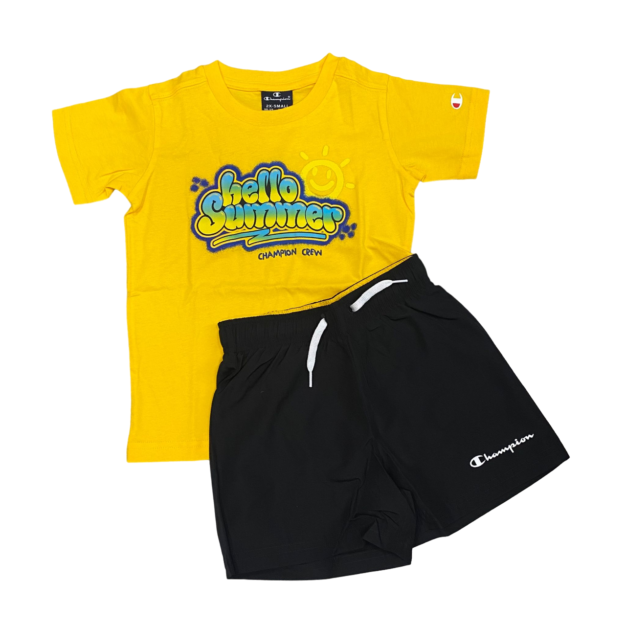 Champion completo da ragazzo maglietta manica corta e pantaloncino Box Sportiamo