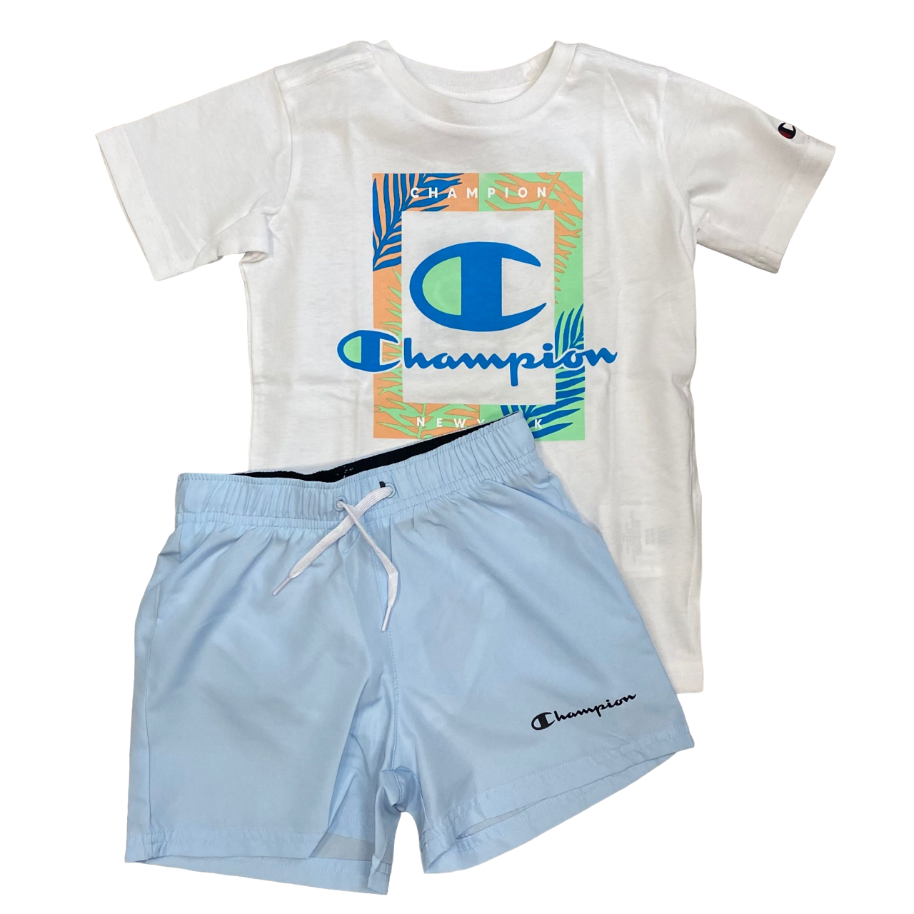 Champion completo da ragazzo maglietta manica corta e pantaloncino
