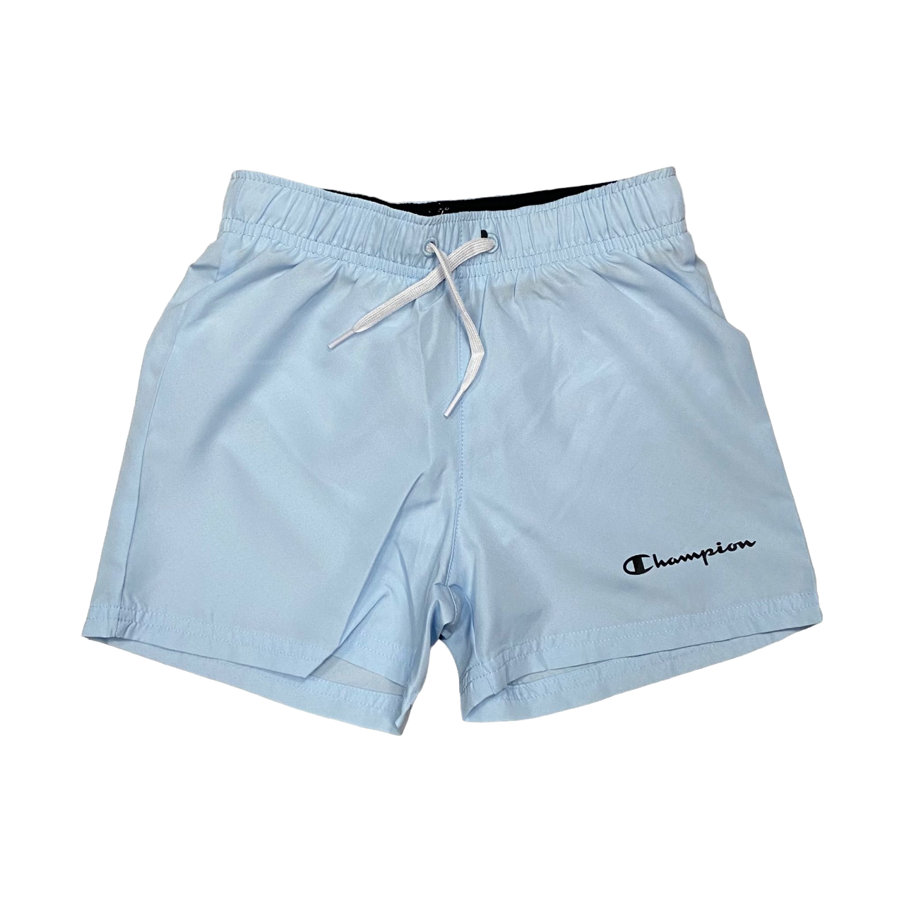 Champion completo da ragazzo maglietta manica corta e pantaloncino Boxer mare 306793 WW001 bianco-celeste