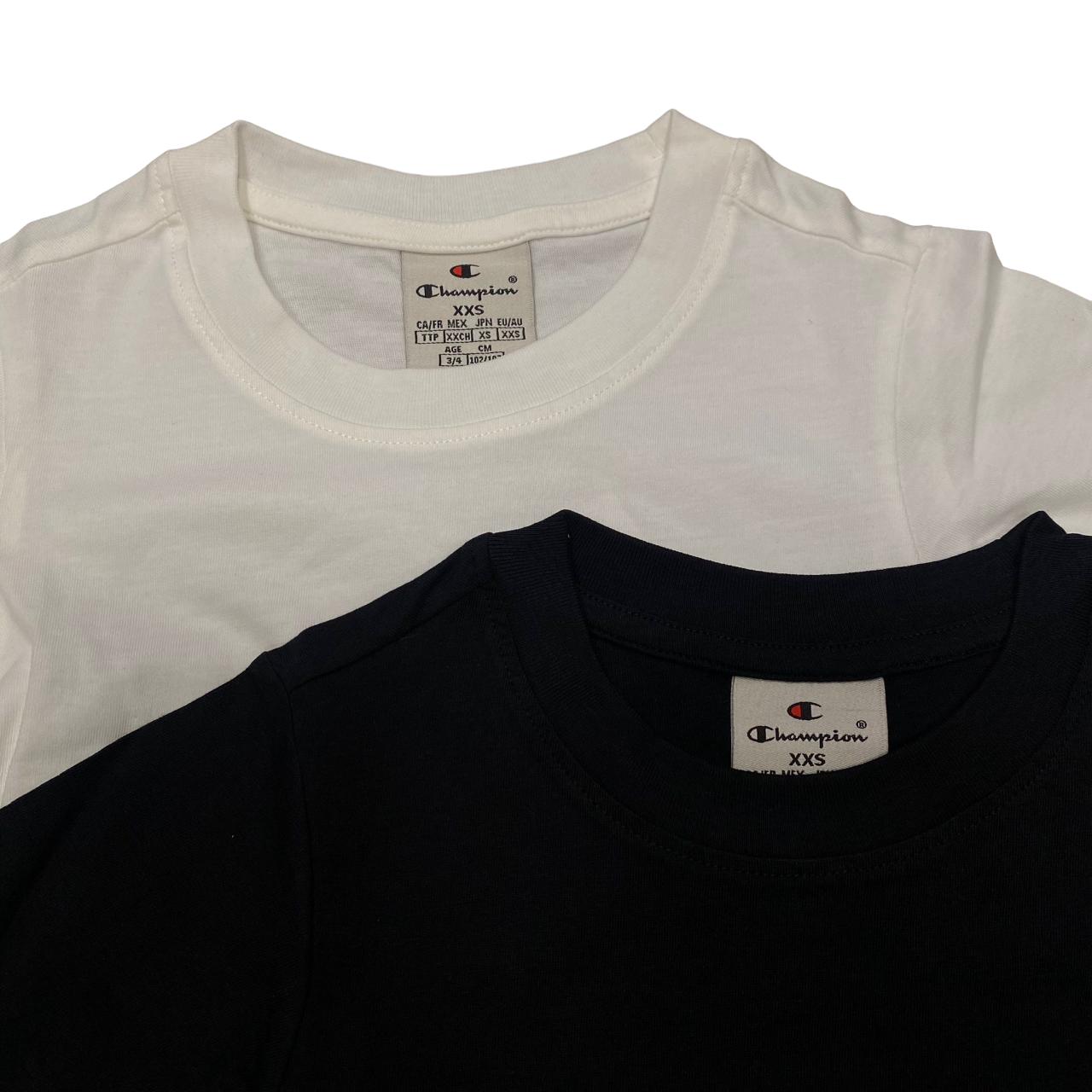 Champion coppia di magliette manica lunga 404776 WW003 bianco-nero