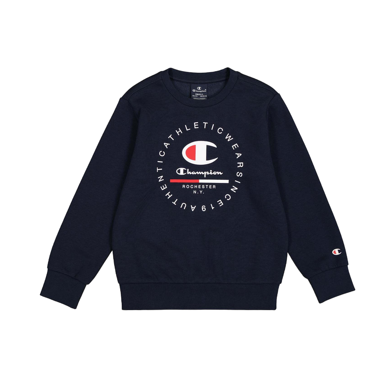 Champion felpa girocollo da bambino 306838 BS501 blu Sportiamo