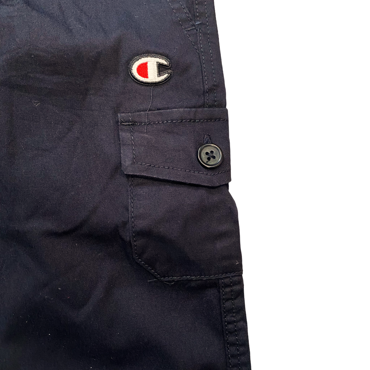 Champion pantalone sportivo Cargo con elastico e tasconi da ragazzo 306767 KK001 nero