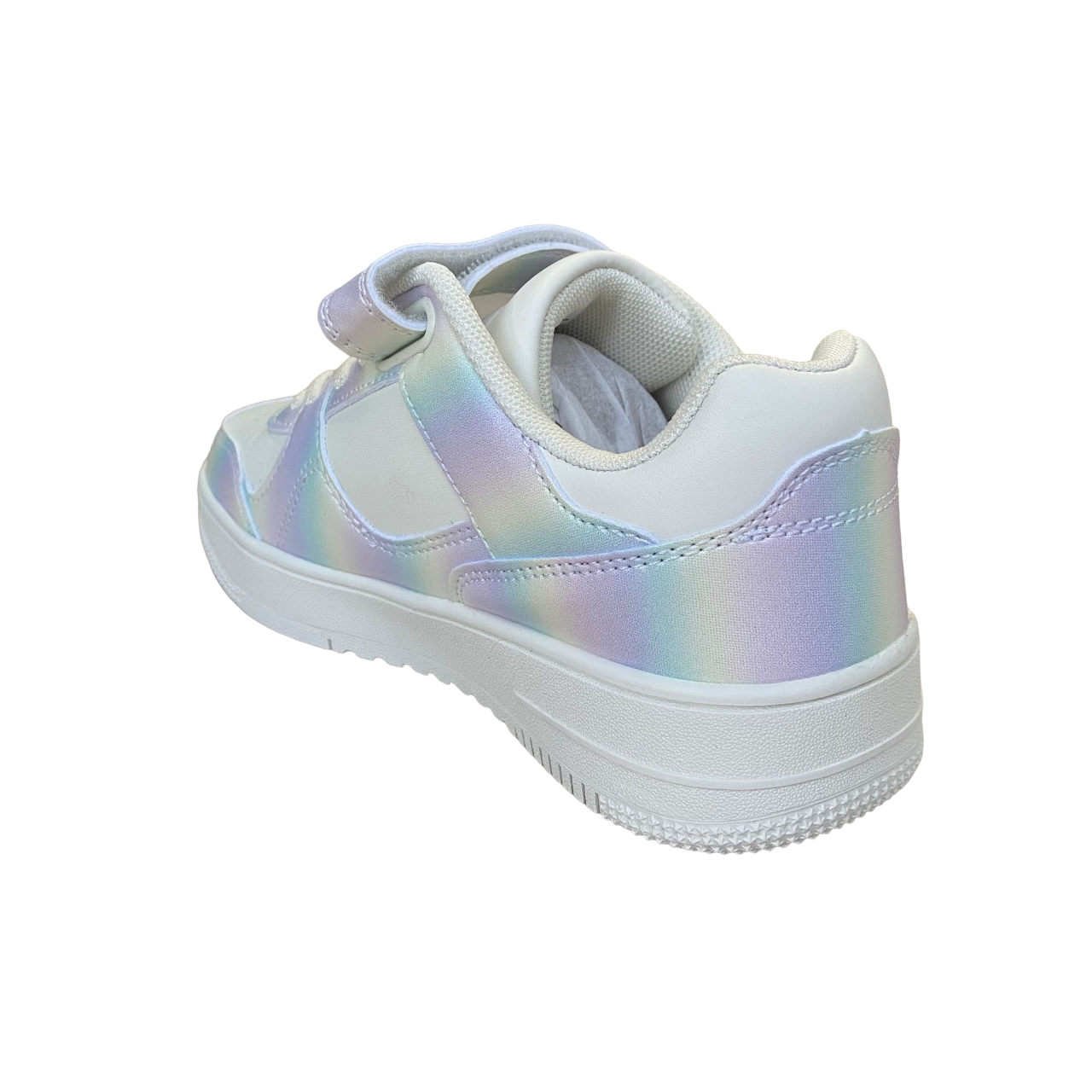 Champion scarpa sneakers da bambina con laccio elastico e velcro S32946-WW002 bianco-multi