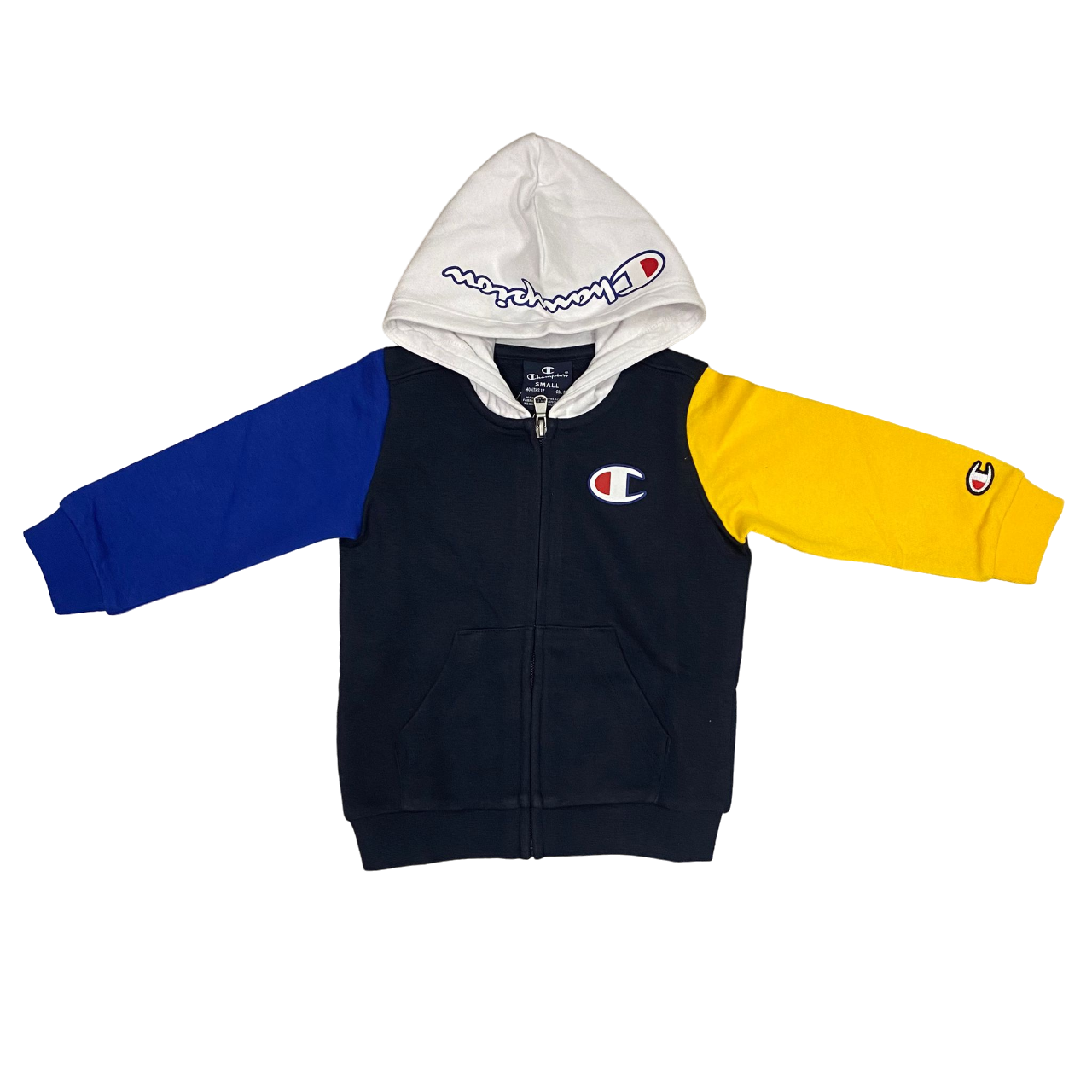 Champion tuta da bambino con cappuccio in cotone 306788 BS501 blu