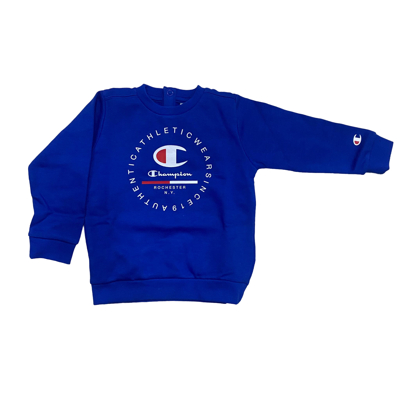 Champion tuta da bambino con felpa girocollo 306847 BS008 blu chiaro b Sportiamo