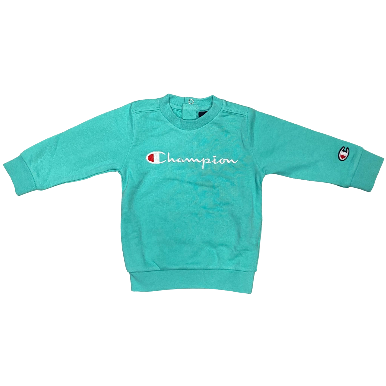 Champion tuta in cotone da bambino 306780 acqua marina blu