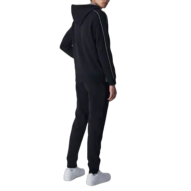Champion tuta sportiva da uomo in cotone 219395 CCOM/NBK grigio-nero