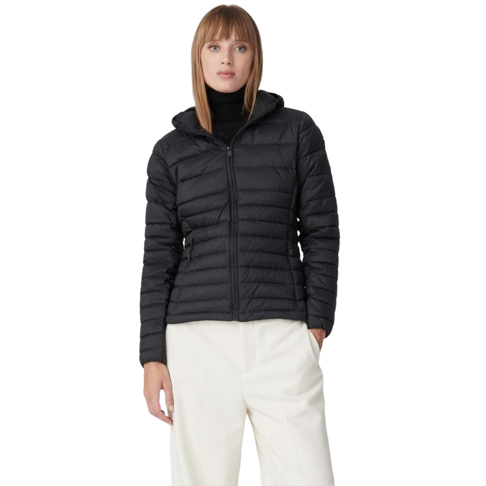 Ciesse Piumini Giacca da donna corta con cappuccio linea sfiancata Flora 3.0 nero