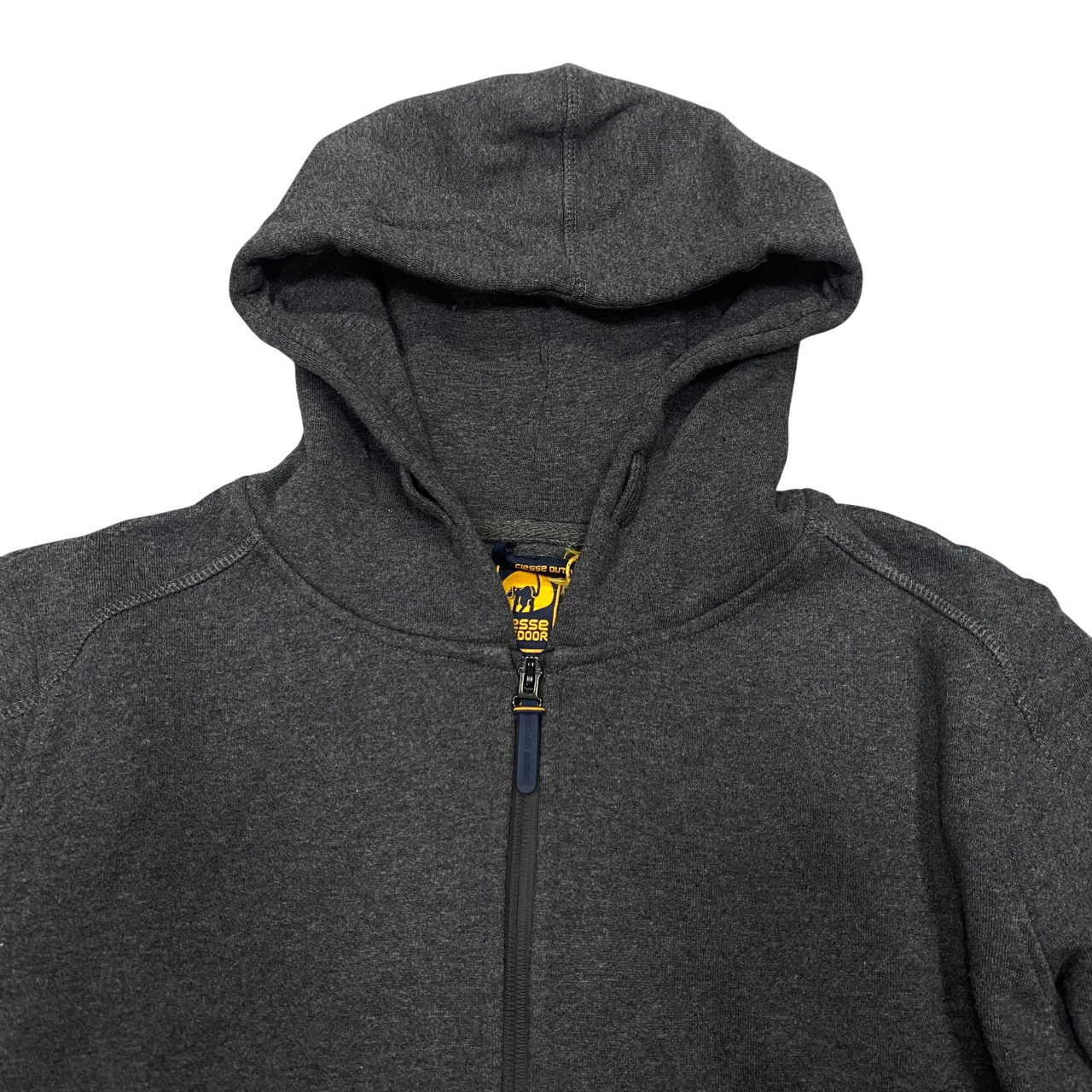 Ciesse felpa con cappuccio e cerniera intera da uomo 186comf00272 grigio