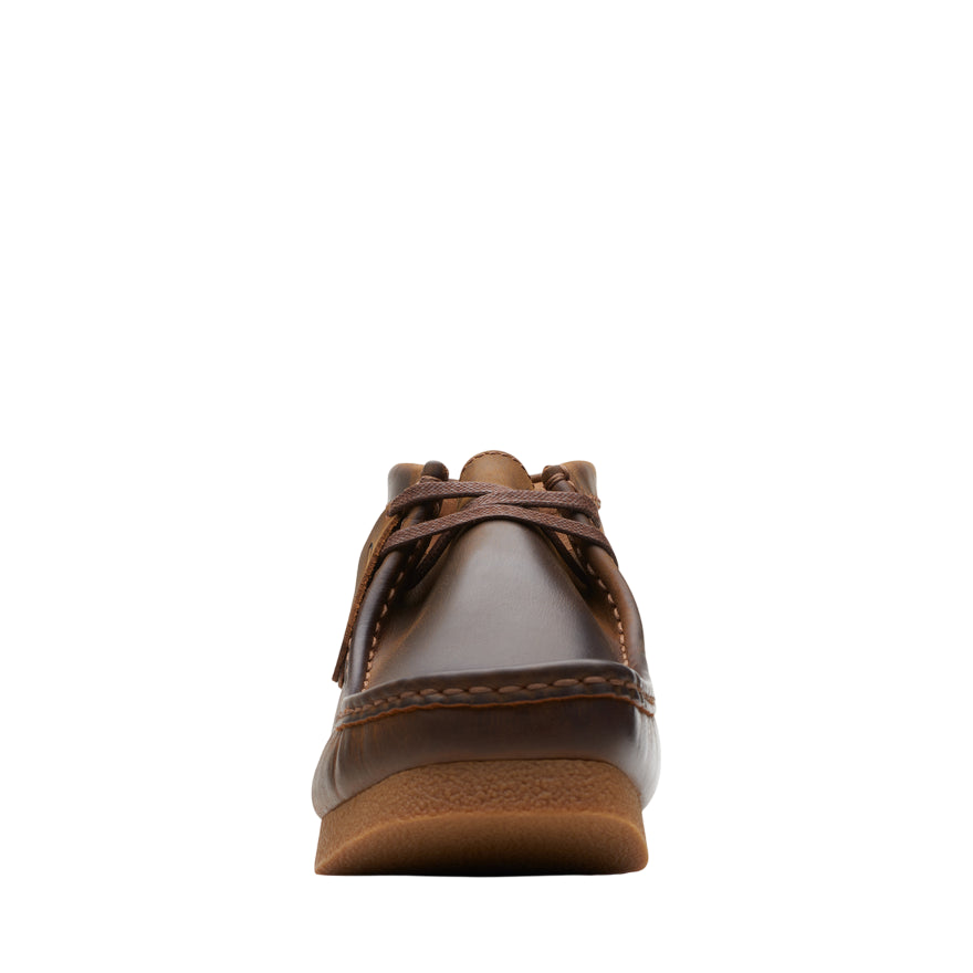 Clarks Stivaletto da Uomo Wallabee EVO BT in Pelle Marrone – Codice Articolo 26172822 - vista frontale