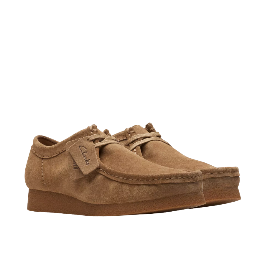 Clarks scarpa casual da uomo Wallabee Evo 26172821 sabbia scura coppia