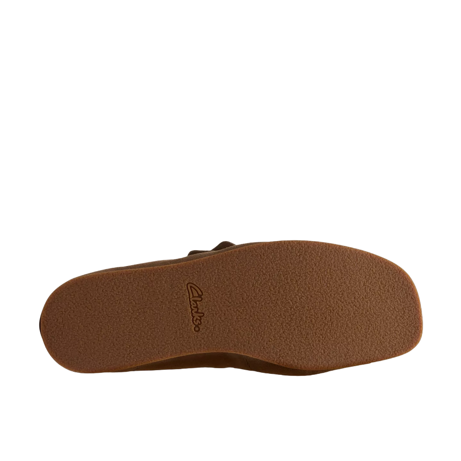 Clarks scarpa casual da uomo Wallabee Evo 26172821 sabbia scura suola logo