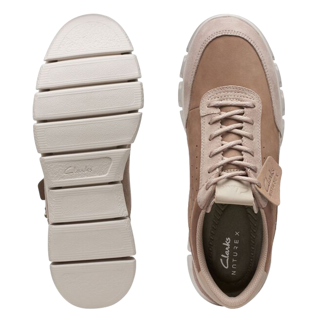 Clarks scarpa casual da uomo in pelle Nature X One 170264 G ciottolo