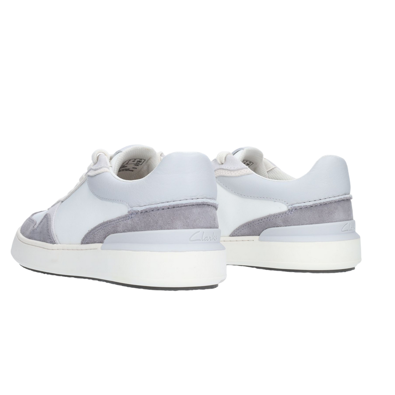 Clarks scarpa sneakers da uomo CourtLite Race 176122 G grigio chiaro