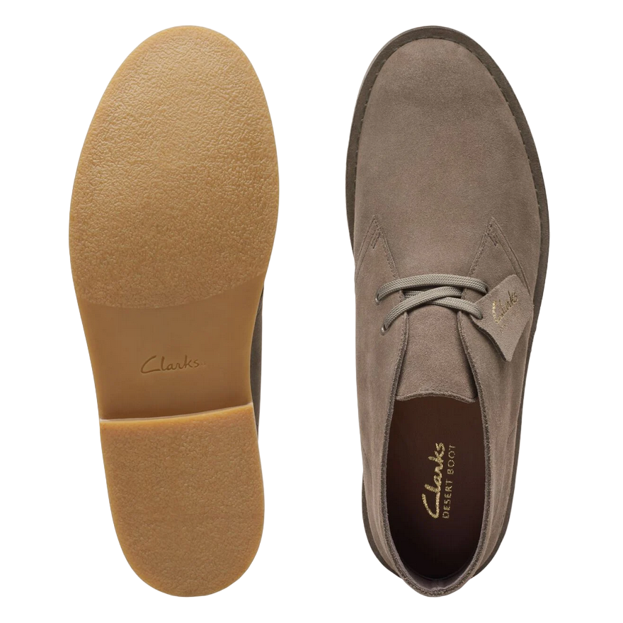 Clarks stivaletto Polacchino da uomo Desert Boot Evo 26175160 grigio pietra