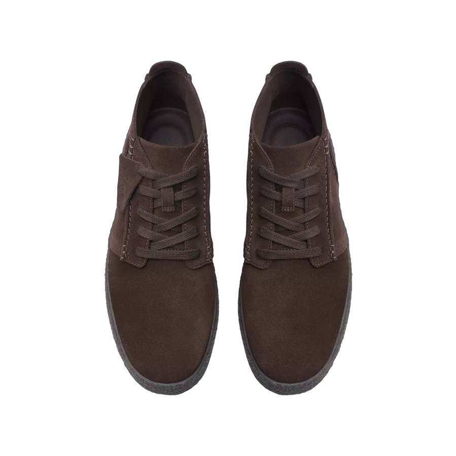 Clarks stivaletto da uomo stringato Streethill Mid 26174534 marrone scuro