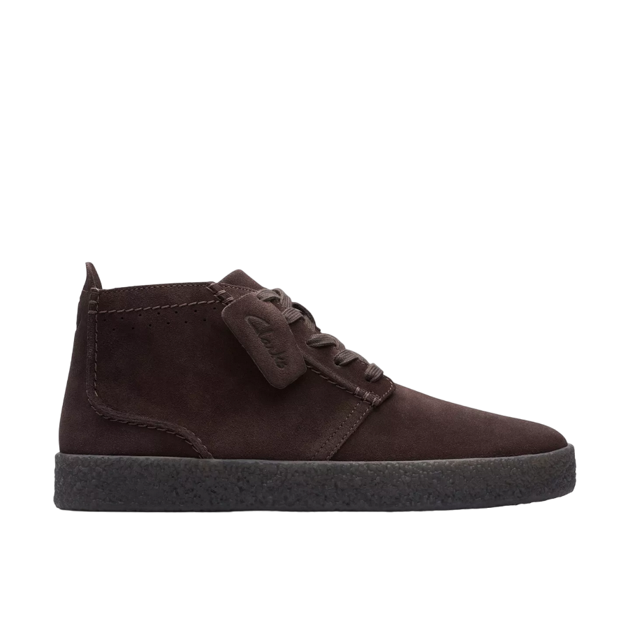 Clarks stivaletto da uommo stringato Streethill Mid 26174534 marrone scuro