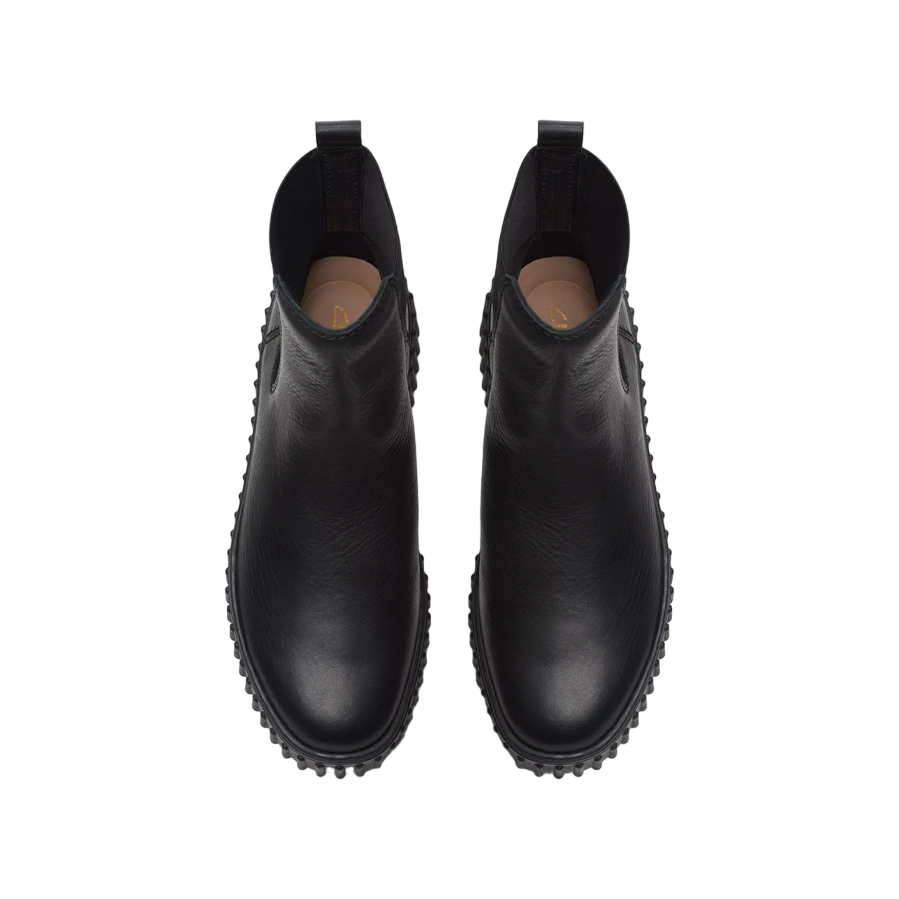 Clarks stivaletto in pelle da donna Torhill Maple 173858 01 nero