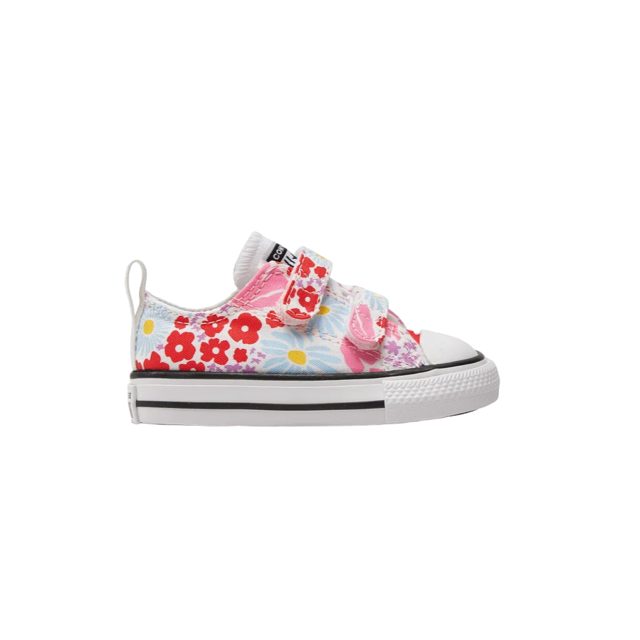 Converse scarpa sneakers da bambina con strappi a fantasia fiori
