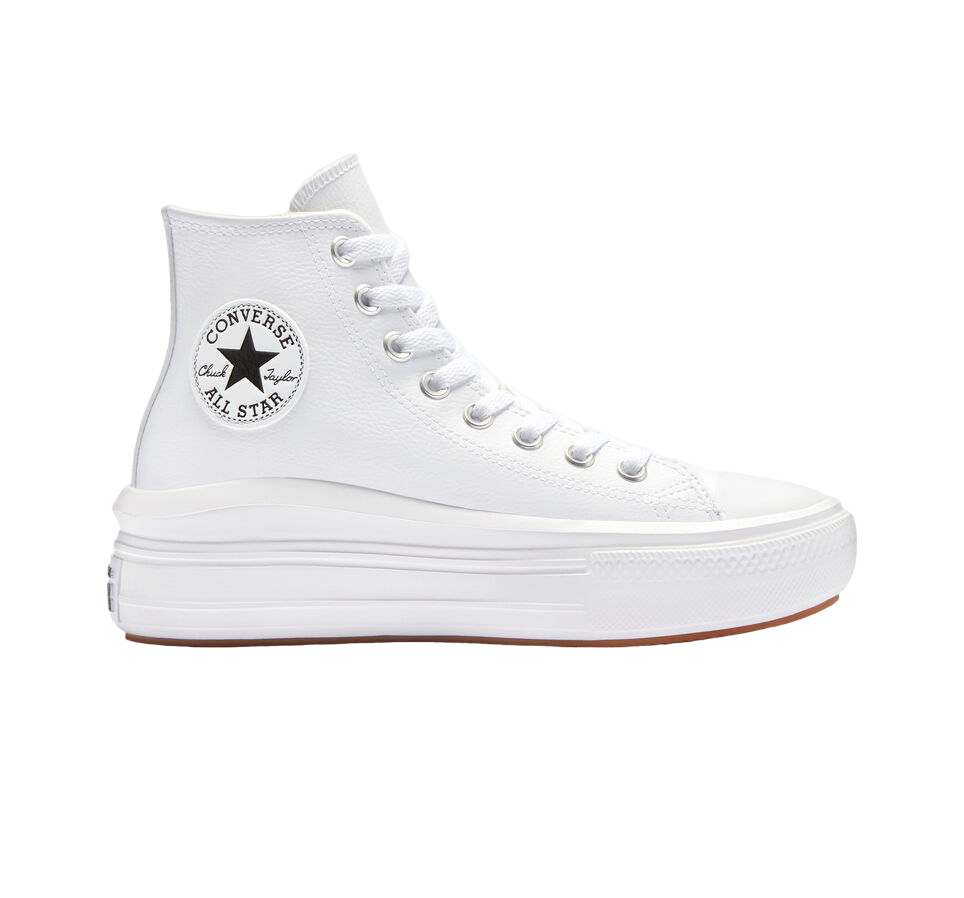 Converse con top zeppa pelle