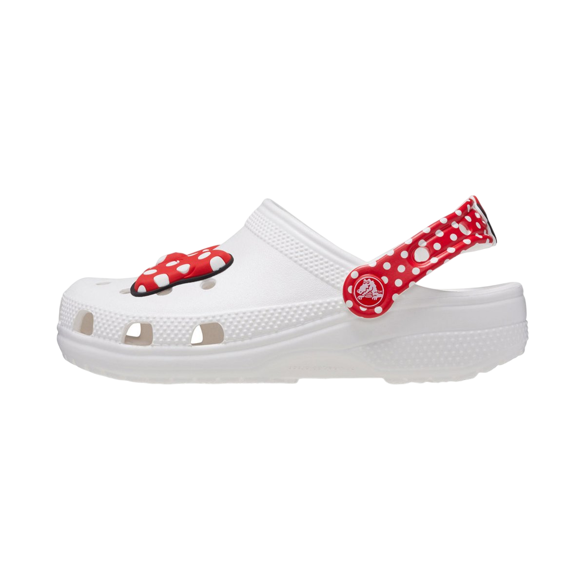Crocs ciabatta sabot da bambina Disney Minnie Mouse 208710-WHRD bianco-rosso