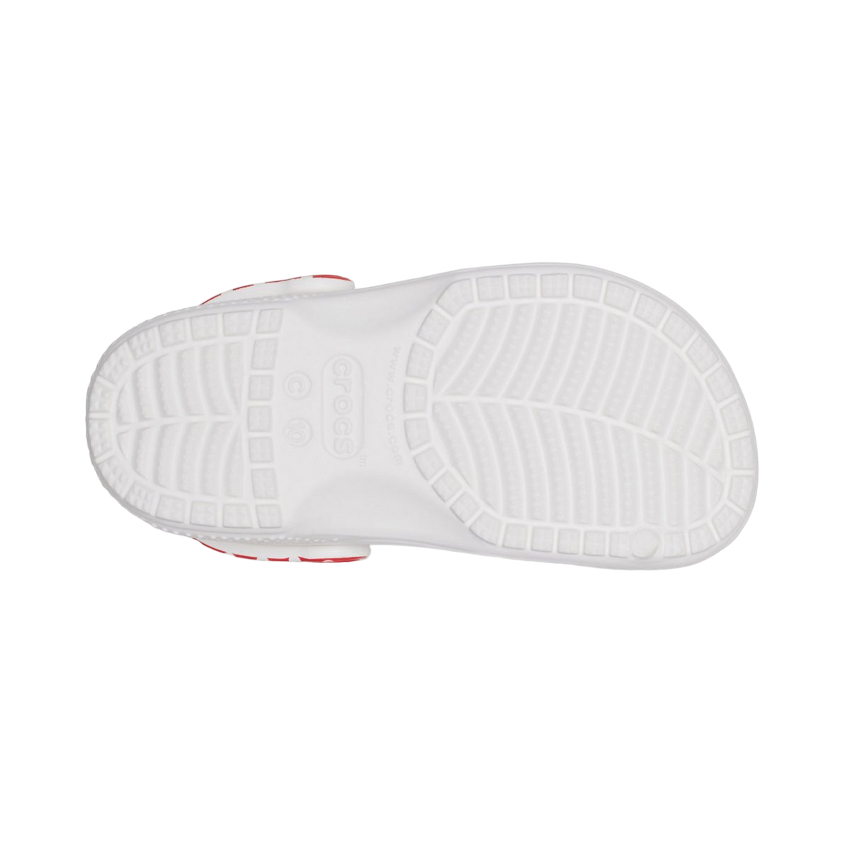 Crocs ciabatta sabot da bambina Disney Minnie Mouse 208710-WHRD bianco-rosso
