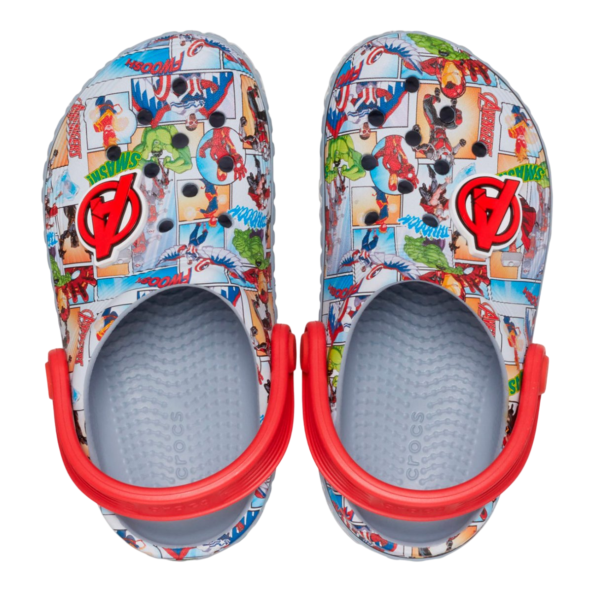 Crocs ciabatta sabot da bambino Avengers Off Court 209945-0ID blu-grigio