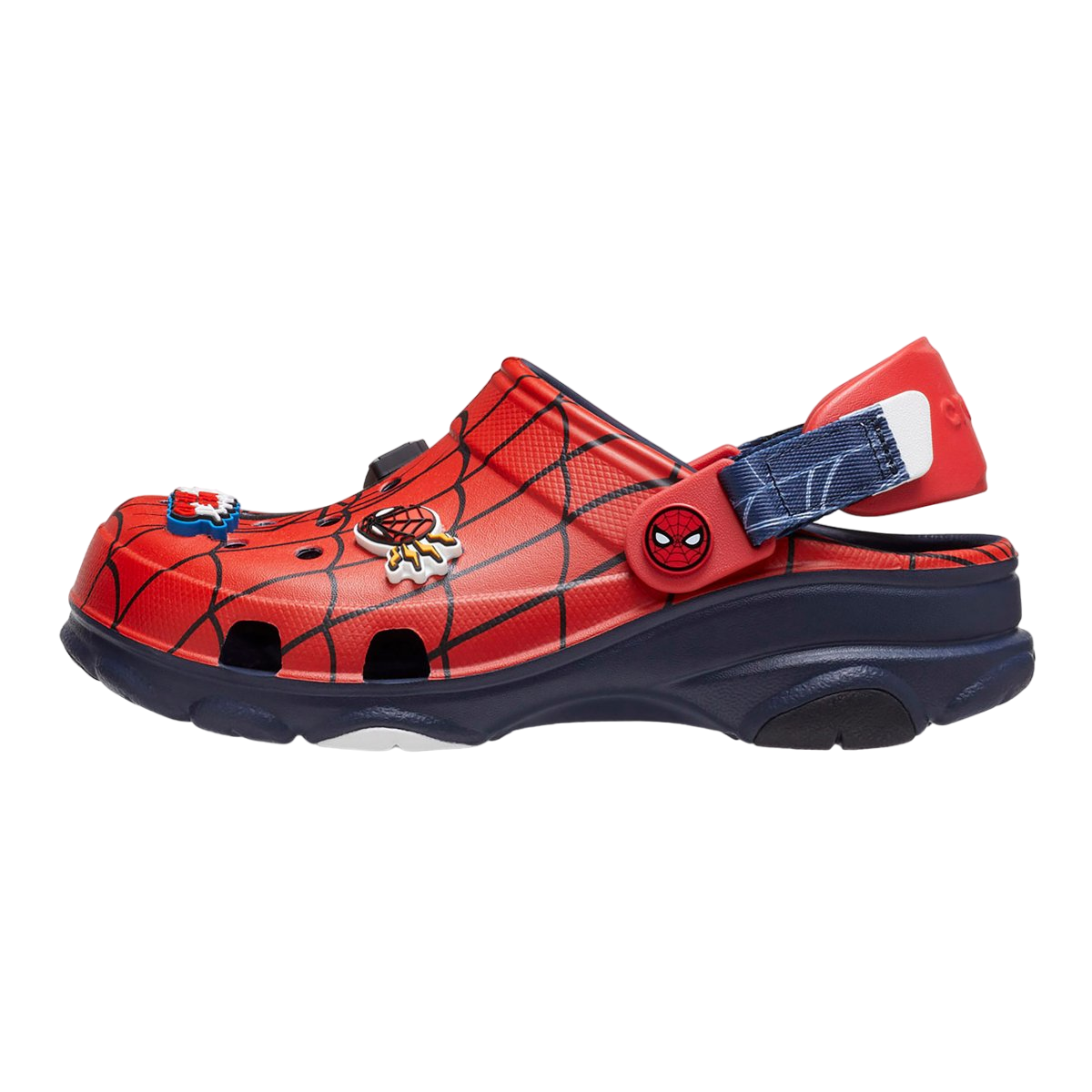 Crocs ciabatta sabot da ragazzi Team Spider Man All-Terrain Clog 208786-410 rosso-blu