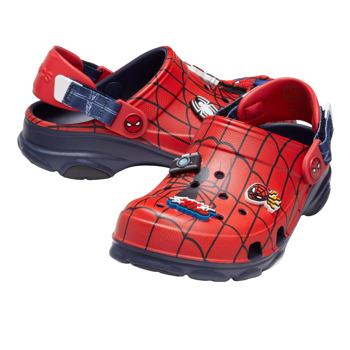 Crocs ciabatta sabot da ragazzi Team Spider Man All-Terrain Clog 208786-410 rosso-blu