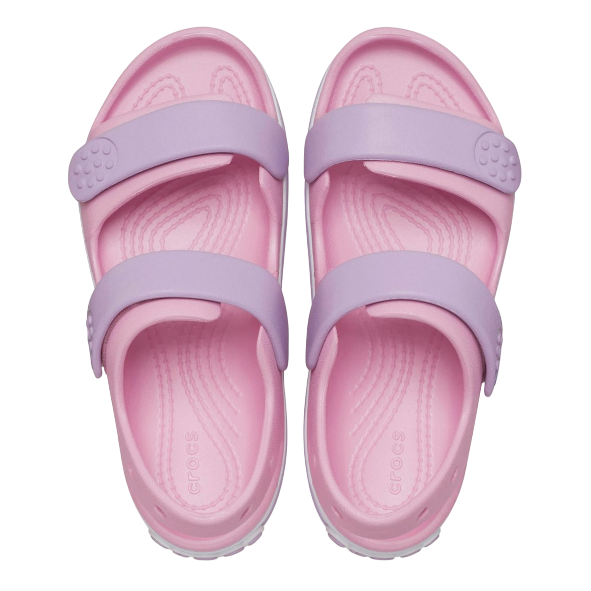 Crocs sandalo da bambina Crocband Cruiser 209424-84I rosa-lavanda
